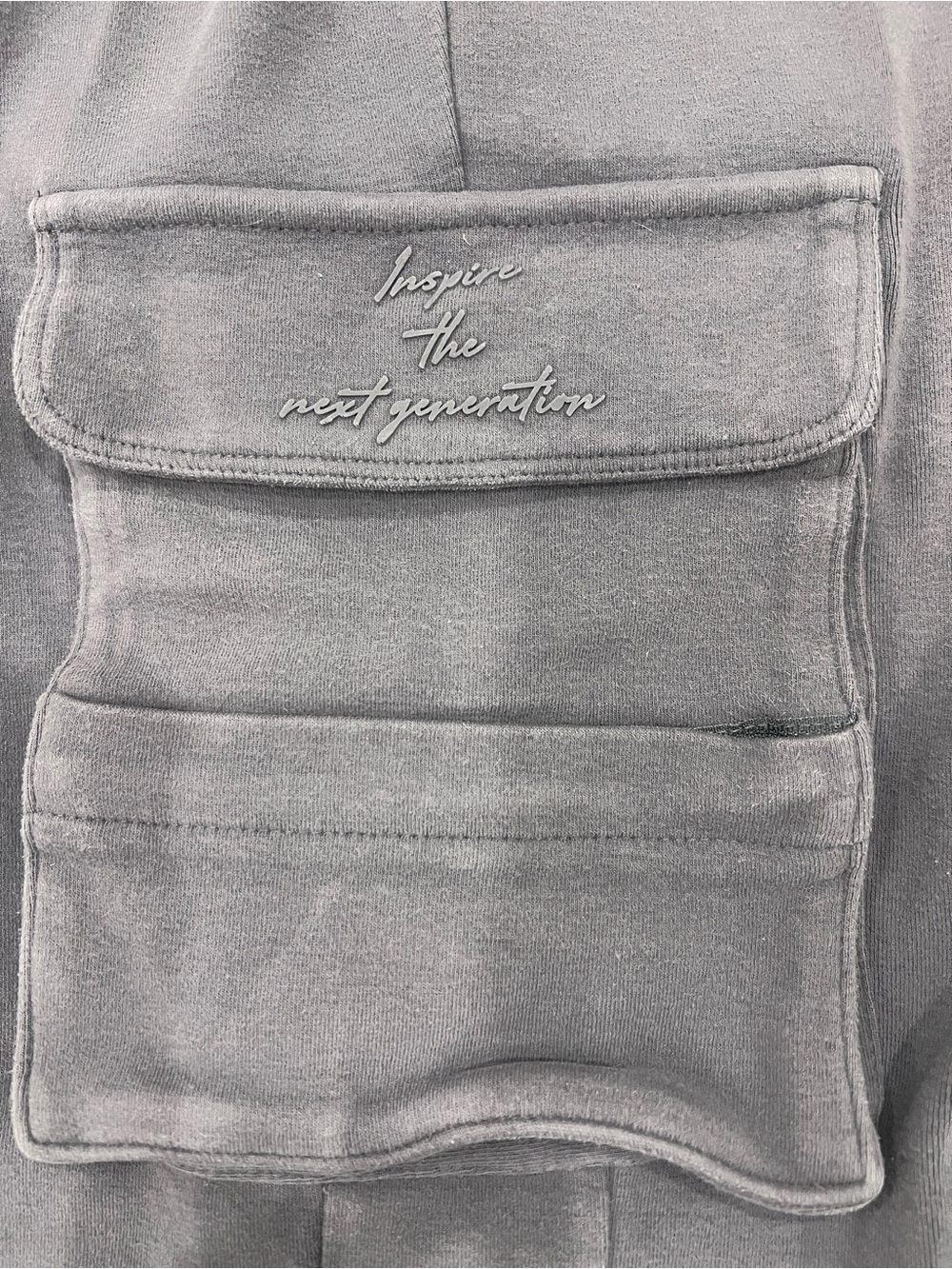 YoungLA Dark Gray Lounge Jogger Pants with Branded Waist Tag - Picture 5 of 7